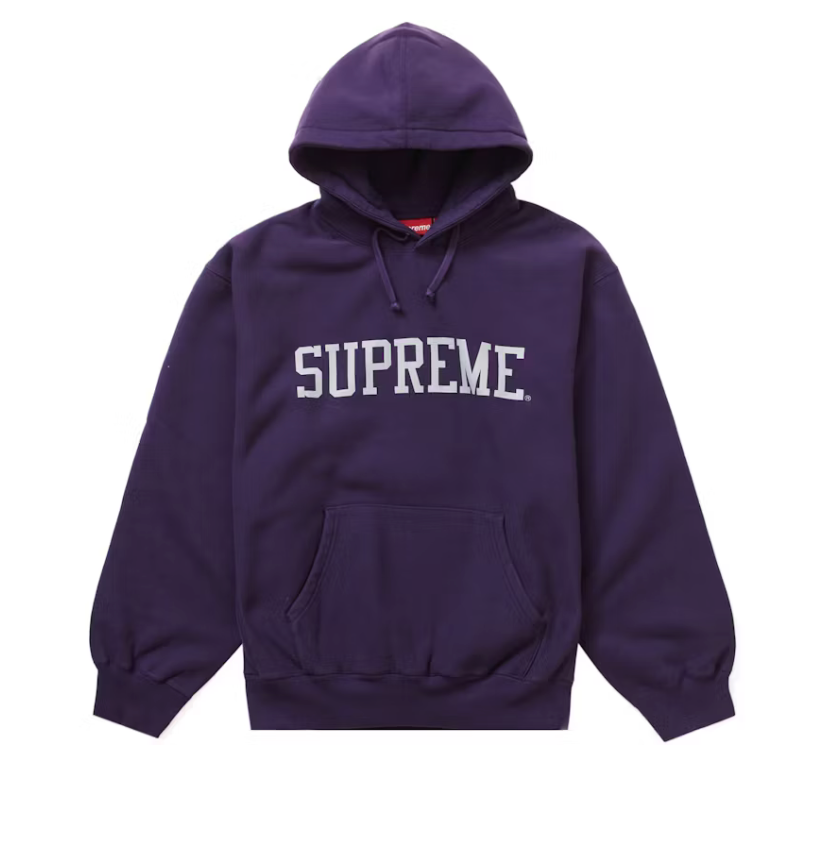 Supreme Varsity Hooded Sweatshirt "Dark Purple"