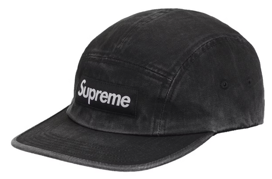 Supreme Washed Chino Twill Camp Cap SS25 "Black"