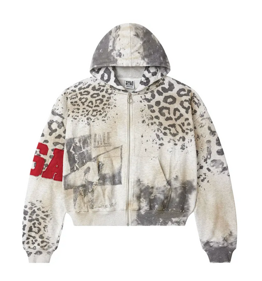 Vale Dreams Cheetah Print Set "Washed Grey"