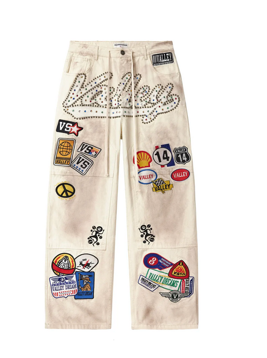 Vale Forever 1980s Painters Pants "Cream"