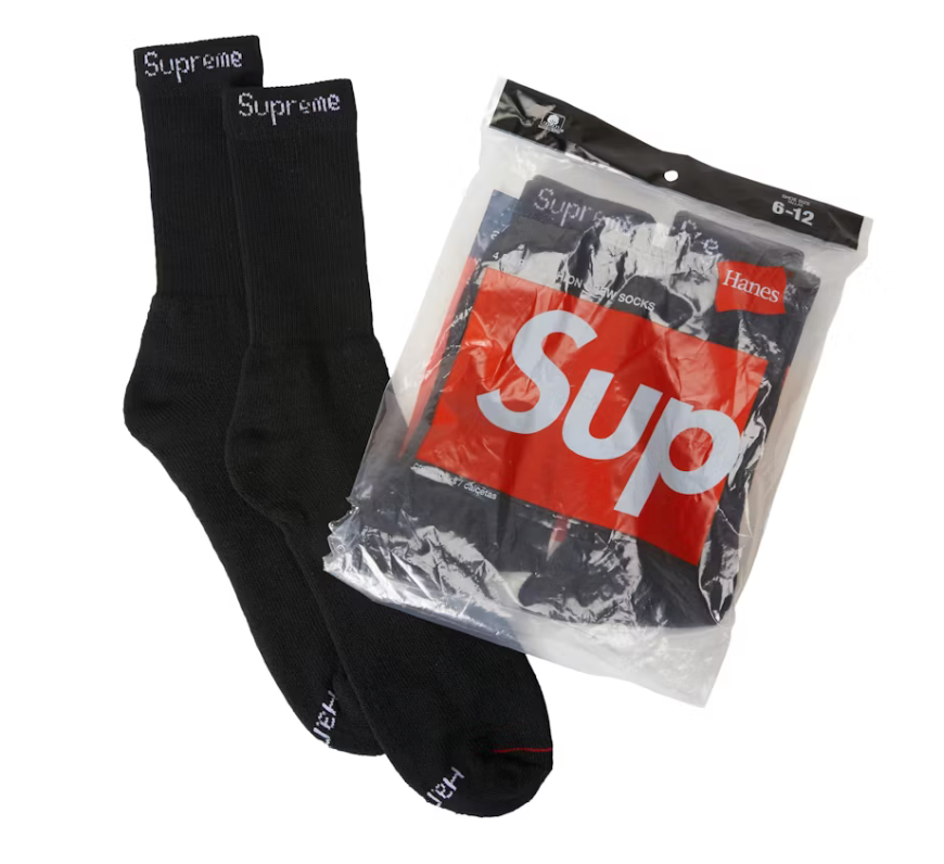 Supreme Socks Pack "Black"
