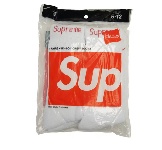 Supreme Socks Pack "White"