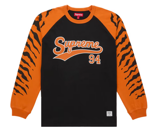 Supreme Tiger Raglan L/S Top "Black"