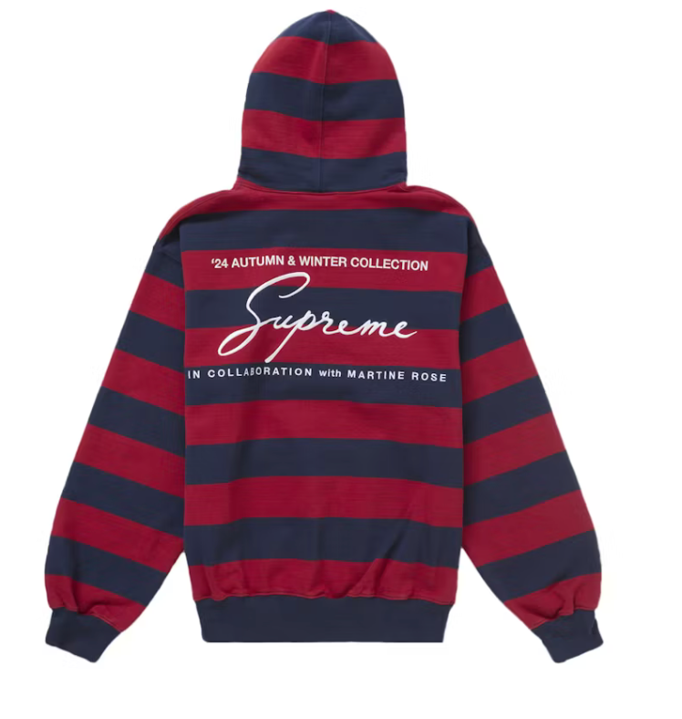 Supreme x Martine Rose Hooded Sweatshirt "Stripe"