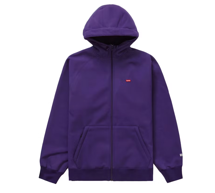Supreme x Windstopper Zip Hooded Sweatshirt "Dark Purple"