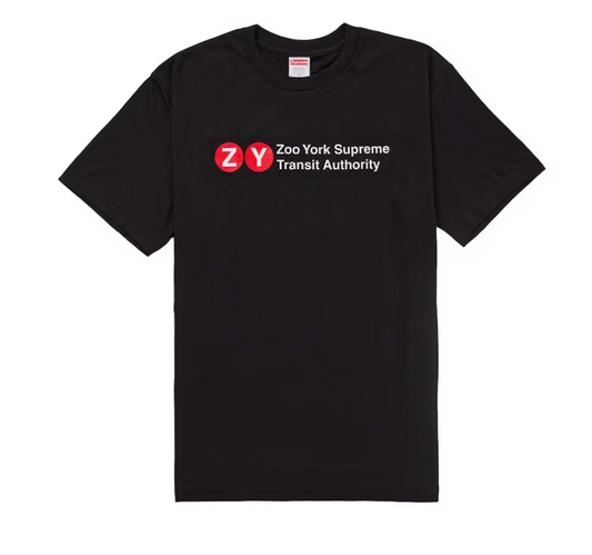 Supreme Zoo York Transit Tee "Black"