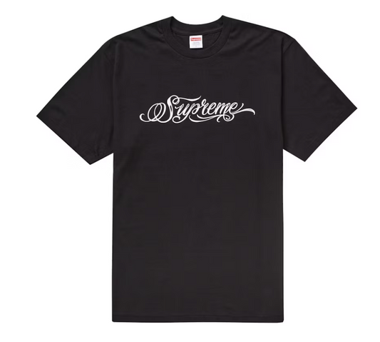 Supreme Script Tee "Black"
