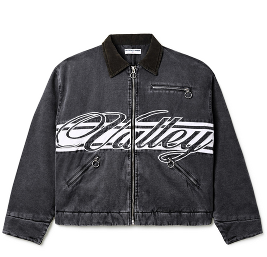 Vale Forever Cursive Trucker Jacket "Black"