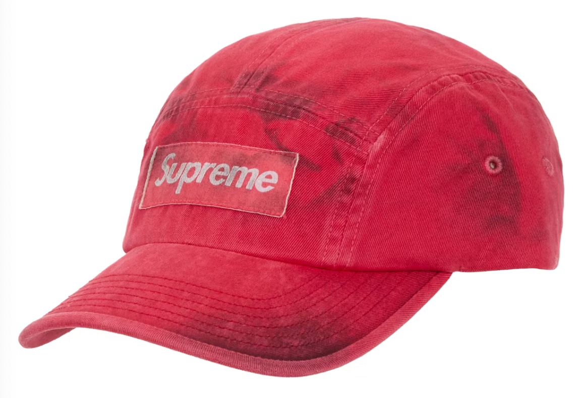 Supreme Overdyed Camp Cap FW26 "Red"