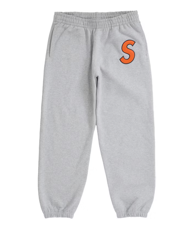 Supreme S Logo Sweatsuit Set "Grey/Orange"