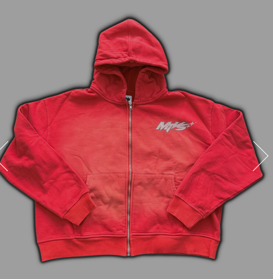 Motives Eyeball Zip Up "Red"