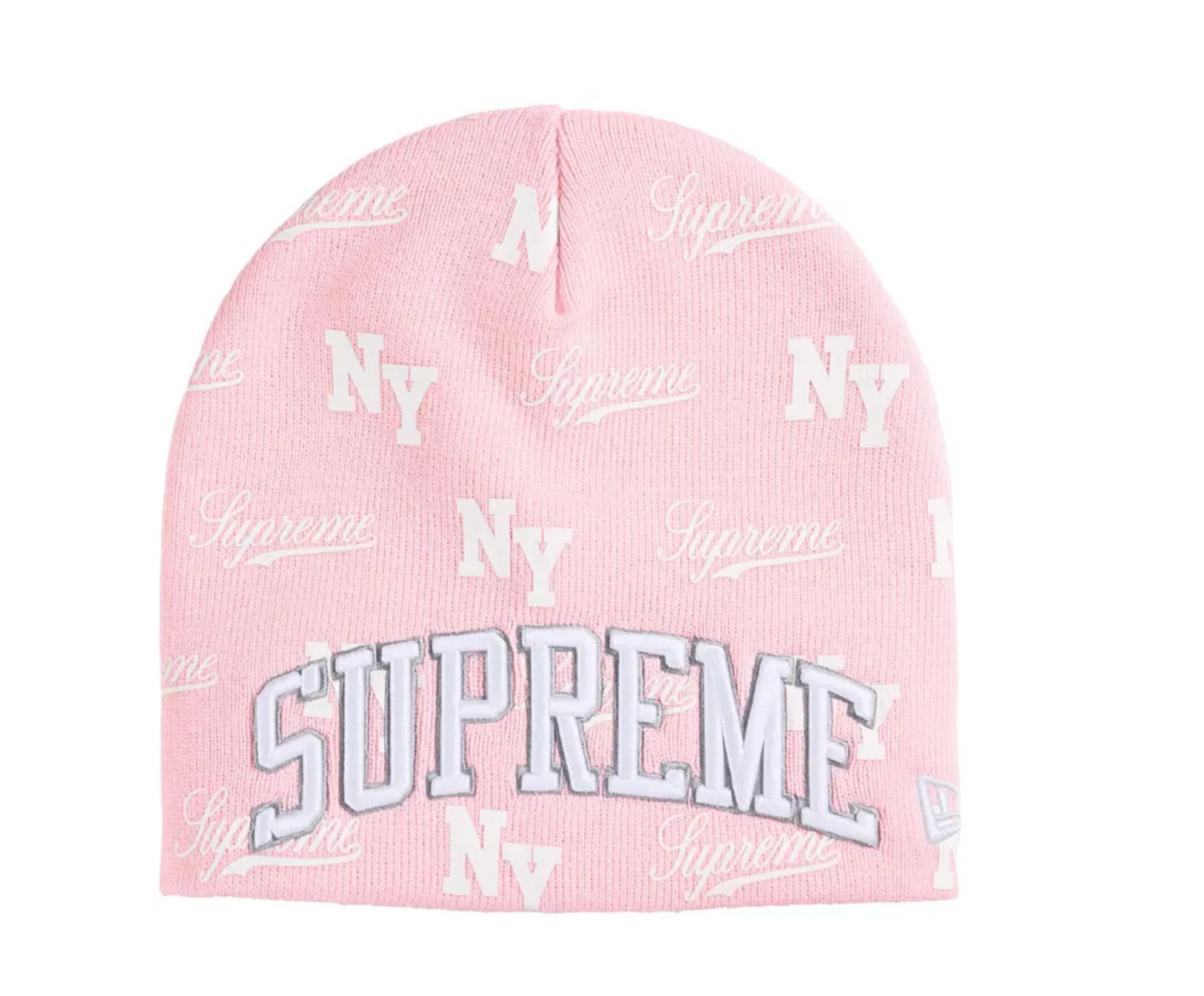 Supreme New Era Monogram Beanie "Pink"