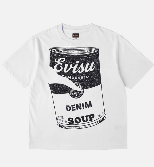 Evisu Denim Soup Tee "White"