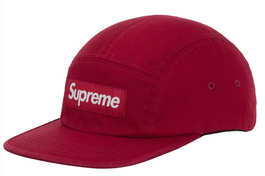 Supreme Washed Chino Twill Camp Cap SS26 "Red"
