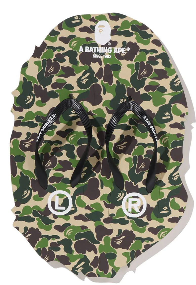Bape ABC Camo Beach Sandals "Camo"