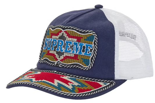 Supreme Western Embroidered Mesh Back 5-Panel "Navy"