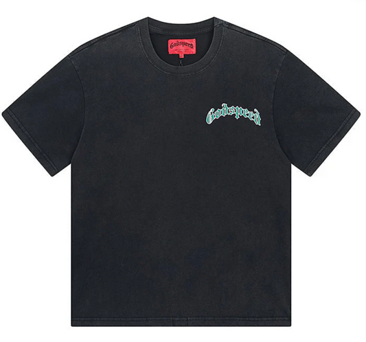 Godspeed Balaclava Sz Tee "Black Wash"