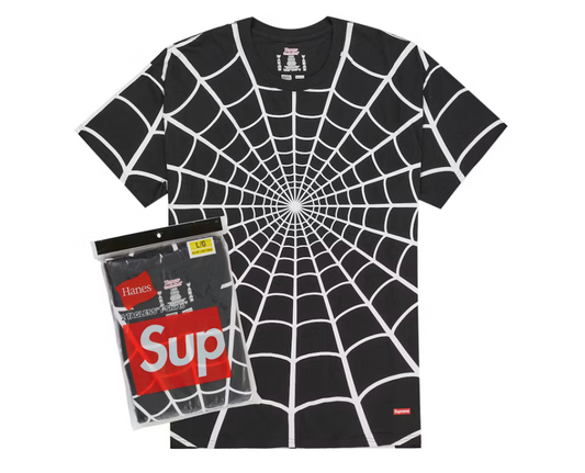 Supreme Hanes Spider-Man Tagless Tees "Black"
