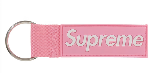 Supreme Webbing Keychain "Pink"