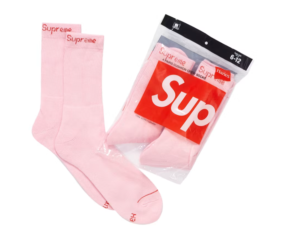Supreme Socks Singles "Pink"