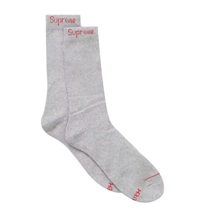 Supreme Socks Singles "Grey"