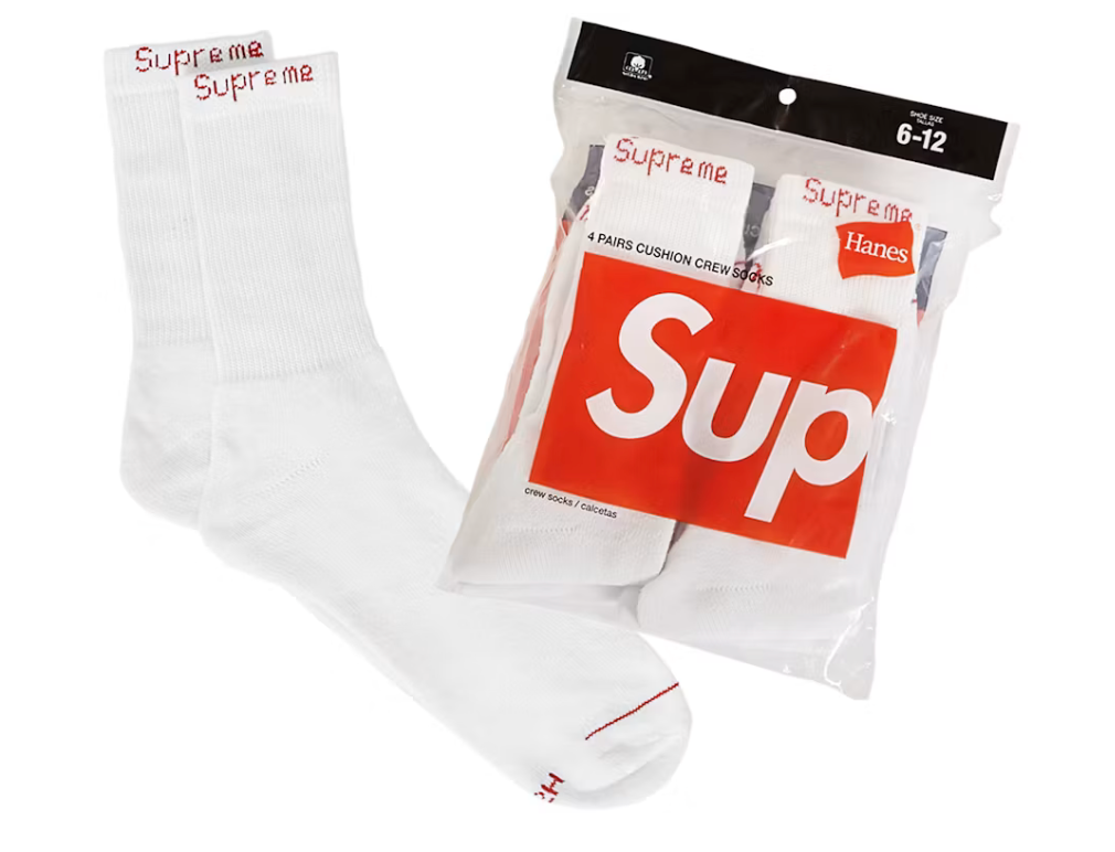 Supreme Socks Singles "White"