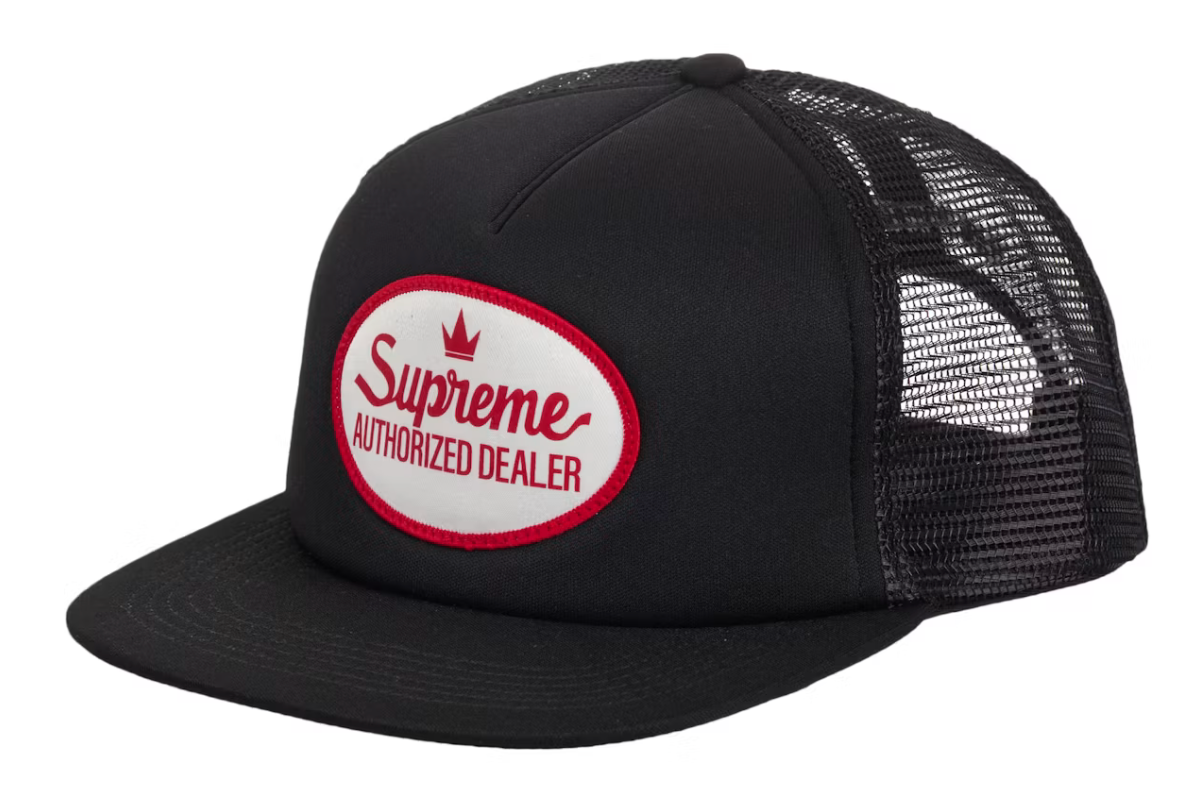 Supreme Authorized Dealer Mesh Back 5-Panel SS25 "Black"